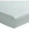 Image de Drap housse uni en percale de coton bonnet de 30cm PREMIÈRE - ESSIX - 160 x 200 cm - Bleu Archipel