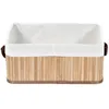 Image de COMPACTOR Panier de rangement Bambou pliable petit modèle marron