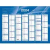 Image de Calendrier de banque - QUO VADIS - 2024 - 550 x 405 mm - 14 mois - Bleu/blanc
