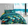 Image de Parure de lit - CALITEX - 240x220 cm - 100% Coton - Finitions boutons - Multicolore