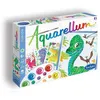 Image de Peinture aquerelle - SENTOSPHERE - Aquarellum Junior - Dinosaures - 5 couleurs - Sertissage sur papier Vélin - Dès 7 ans
