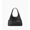 Image de Sac à main - LE TANNEUR - Juliette - Cuir vachette pleine fleur - Noir - Porté épaule