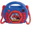 Image de Lecteur CD Karaoké SpiderMan - LEXIBOOK - 2 micros inclus - Bleu - Enfant