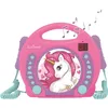 Image de Lecteur CD portable avec 2 microphones coloris Licorne