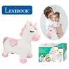 Image de Porteur - LEXIBOOK - Licorne Sauteuse Gonflable en Peluche - Housse Amovible - Pour Enfant à partir de 3 ans
