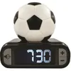 Image de LEXIBOOK - Réveil veilleuse Football - Sons et mélodies écran LCD rétro-éclairé et lumineux - Blanc Noir