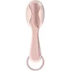 Image de BÉABA Peigne + brosse à cheveux bébé/enfant Système de rangement du peigne intégré au dos de la brosse Old Pink