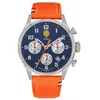Image de Montre Patrouille de France Chronographe Cadran Bleu Bracelet Marron A7-100EG-668137