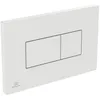 Image de Ideal Standard - Plaque de commande Pre wall 3/6 L Blanc - Karisma Ideal standard