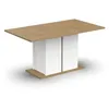 Image de Table à manger seule ACCESS - 6 personnes - Décor chêne Hamilton et blanc - L 160 x P 78 x H 90 cm - DEMEYERE