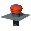 Image de Accessoire de toiture - UNELVENT - CPR125 - 125 mm - Rejet dair 320m3/h - Prise dair 200m3/h - Rouge et Noir