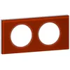 Image de Plaque de finition - LEGRAND - Céliane - 2 postes - Verre rouge carmin - Entraxe 71 mm
