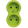 Image de LEGRAND Fiche multiprise 16 A 2x2 P+T 2 sorties frontales vert