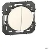 Image de Double Poussoir Composable Blanc Dooxie - Legrand