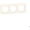 Image de Plaque carrée - LEGRAND - Dooxie - 3 postes - Thermoplastique - Blanc