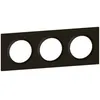 Image de Plaque de finition - Legrand - Dooxie - 3 postes - Noir velours - 600863