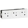 Image de Prise de courant 3 X 2P+T surface Mosaic Link Legrand - 6 modules - 3 postes - Blanc