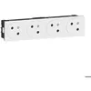 Image de Prise multiple - Legrand - Mosaic - Quadruple - Blanc - A encastrer
