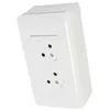 Image de LEGRAND Mosaïc 2x2P+T précâblée avec plaque + Cadre saillie - Blanc