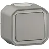 Image de LEGRAND Bouton poussoir simple étanche Plexo - 10A - Gris