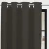 Image de Rideau à oeillets pur coton 135x250 cm PANAMA taupe par Soleil dOcre
