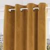 Image de Rideau oeillets en velours VELVET ocre par Soleil docre