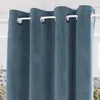 Image de Rideau oeillets en velours 135X250 cm VELVET bleu canard par Soleil docre