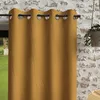 Image de Rideau à oeillets en microfibre lavée 135x180 cm BOHEME moutarde par Soleil dOcre