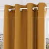 Image de Voile oeillets jacquard 135X250 cm VELVET ocre par Soleil docre