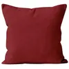 Image de Housse de coussin unie 40x40 cm ALIX rouge par Soleil docre