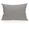 Image de Taie doreiller rectangle US 50x75 cm en coton uni 57 Fils SOLEIL DOCRE gris