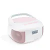 Image de Lecteur CD Radio FM Portable Bluetooth - Poste Stéréo MP3 USB AUX-in Micro-SD Prise Casque Alimentation Secteur/Pile - Rose