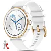 Image de Smartwatch Femme avec Appel Montre Connectée Ronde avec Fonction Féminine-Fréquence Cardiaque-SpO2-Podomètre pour Android A159