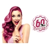 Image de Hairgum Crème colorante Semi Permanent Color Sixty's Color Aubergine - 60 ml
