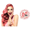 Image de Hairgum Crème colorante Semi Permanent Color Sixty's Color Coral Sunset - 60 ml