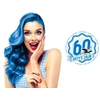Image de Hairgum Crème colorante Semi Permanent Color Sixty's Color Flash Blue - 60 ml