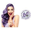 Image de Hairgum Crème colorante Semi Permanent Color Sixty's Color Plum - 60 ml