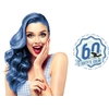 Image de Hairgum Crème colorante Semi Permanent Color Sixty's Color Royal Blue - 60 ml