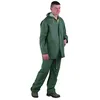 Image de Ensemble de pluie veste et pantalon double enduction PVC vert T2XL - 50203