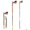 Image de Bâton de trail TSL Trail Carbon 4 Cork Cross (x2) - flamingo - Orange - 105 cm