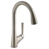 Image de JACOB DELAFON Mitigeur évier Forte E26179-VS avec douchette extractible finition Inox brossé
