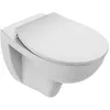 Image de Cuvette WC suspendu sans bride JACOB DELAFON Patio avec abattant extra-plat déclipsable
