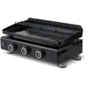 Image de Plancha gaz - BRASERO - Silvia EVO - 3 feux - 7 95 kW - Plaque acier émaillé 5 mm 67x34 cm