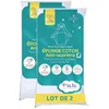 Image de Lot de 2 Protège Matelas Bébé Anti Acariens PTIT LIT - Bouclette 100% coton - Imperméable - 50x85 cm