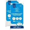 Image de Lot de 2 Protèges matelas Bébé - 60x120 cm - Alèse Imperméable et Micro Respirante - Lavable à 90°C - Souple et Silencieux