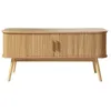 Image de CALICOSY - Meuble TV 2 Portes Coulissantes L120 cm - ERNEST - Bois clair