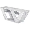 Image de CALICOSY - Meuble TV 3 étagères L110 cm - Pipralla - Marbre