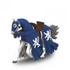 Image de Papo - Figurine Cheval du chevalier lion bleu