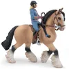 Image de Figurine - PAPO - Cheval Tinker et jeune cavalière - Peinte à la main - Ultra réaliste - Duo 2 pièces