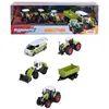 Image de Coffret Cadeau 5 Véhicules Ferme - MAJORETTE - Tracteurs et engins agricoles - Suspensions - Échelle 1/64 - Dès 3 ans